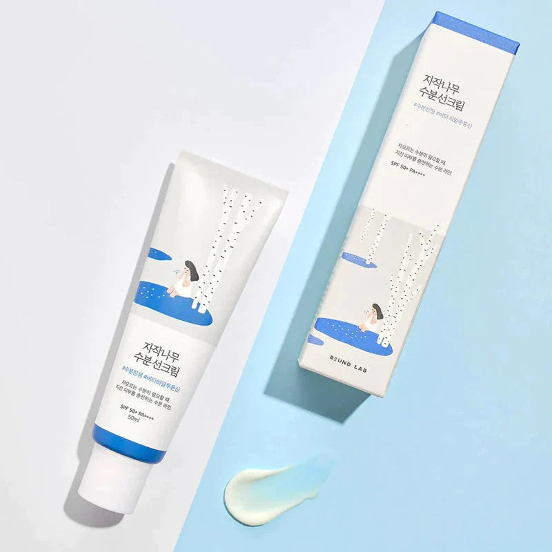 Round Lab Birch Juice Sunscreen, protection UVA UVB hydratante pour peau sensible, grasse ou sèche