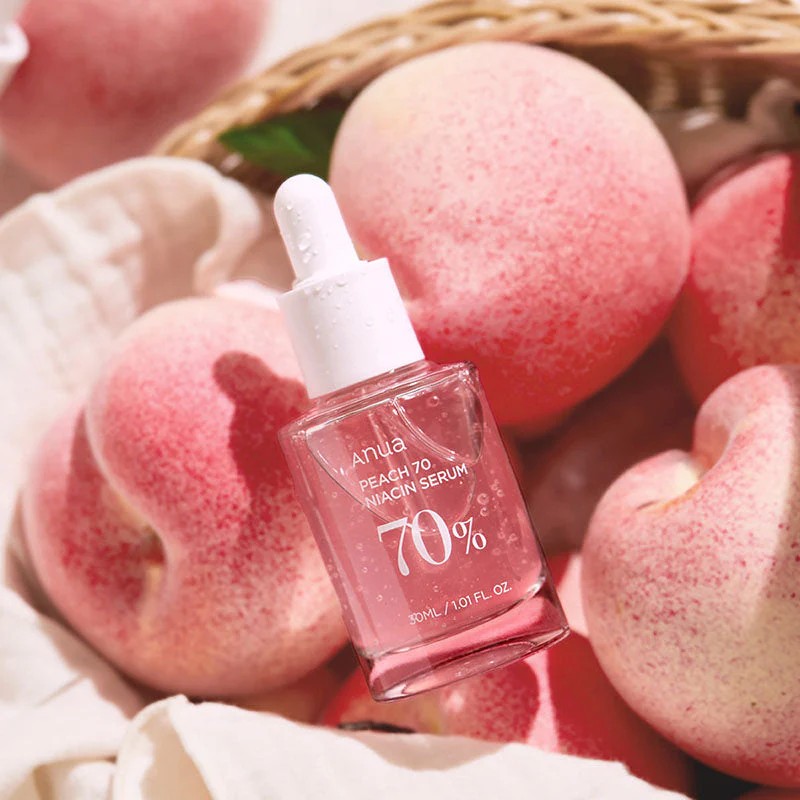 Anua Peach 70 Niacin, sérum hydratant qui aide à resserrer les pores, peau grasse et mixte
