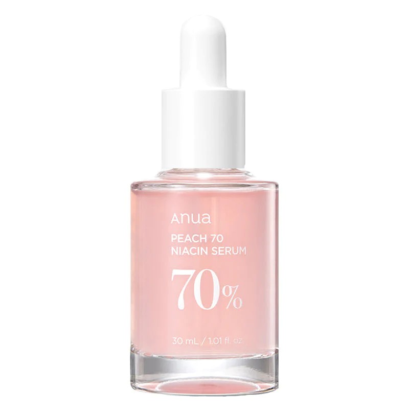 Anua Peach 70 Niacin, sérum visage coréen à l'extrait de pêche et niacinamide illuminateur