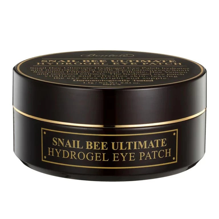 Benton Snail Bee Ultimate Hydrogel Eye Patches, patchs contour des yeux à la mucine d'escargot