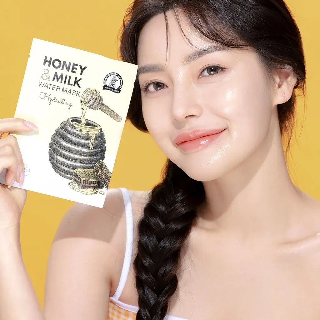 Masque tissu Honey & Milk Water Mask coréen pour peau sèche et sensible