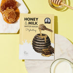 Beauty of Majesty Honey & Milk, masque à l'acide hyaluronique pour peau déshydratée