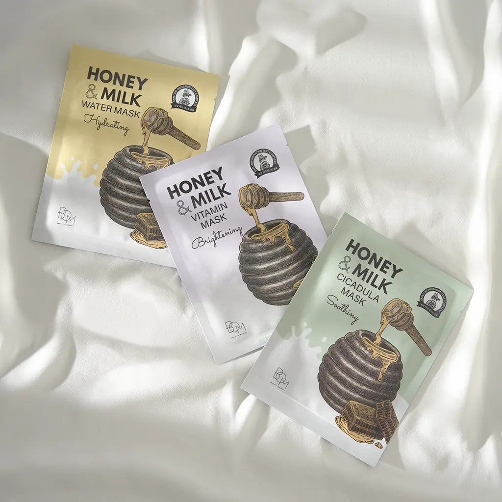 Beauty of Majesty Vitamin Mask, masque tissu illuminateur pour peau normale à sèche