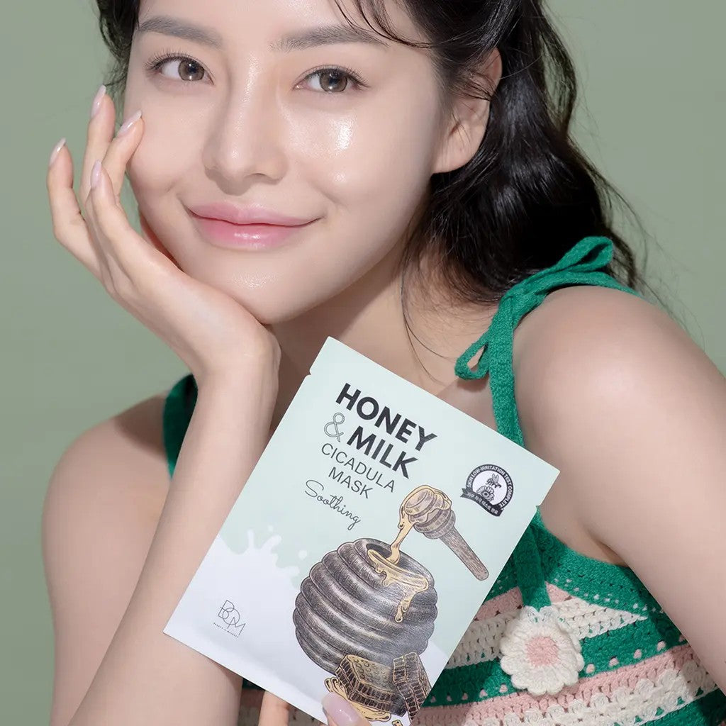 Beauty of Majesty Honey & Milk Cicadula Mask, masque tissu pour peau grasse et mixte