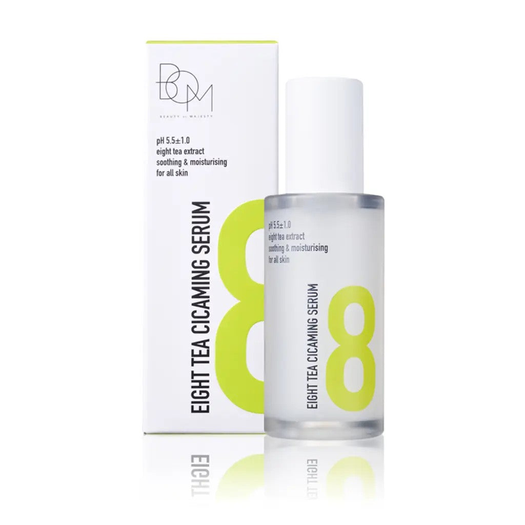 Beauty of Majesty Eight Tea CicaMing Serum, sérum visage coréen apaisant pour peau sensible