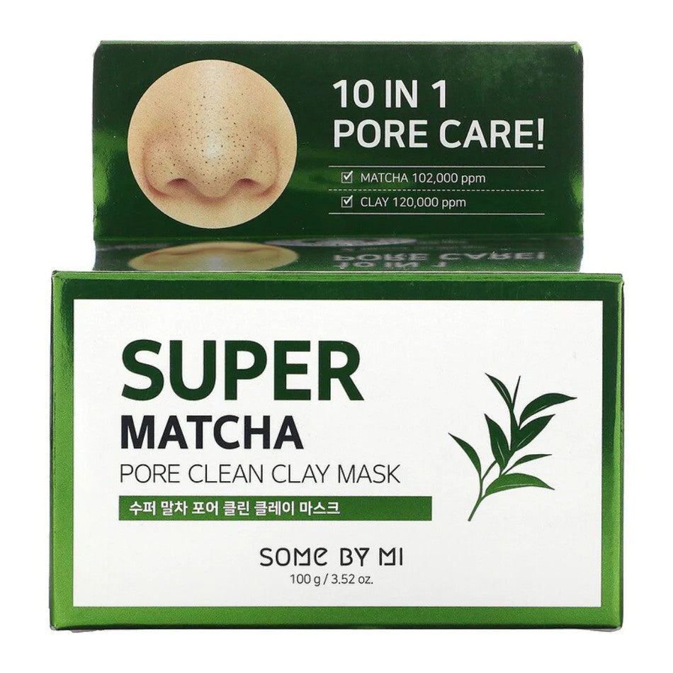 Some By Mi Super Matcha Pore Clean Clay Mask, masque argile absorbant l'excès de sébum