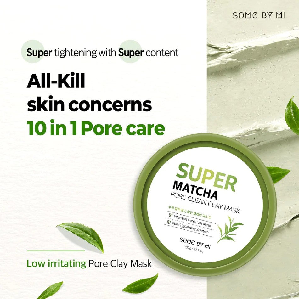 Some By Mi Super Matcha Clay Mask, masque visage coréen purifiant les pores