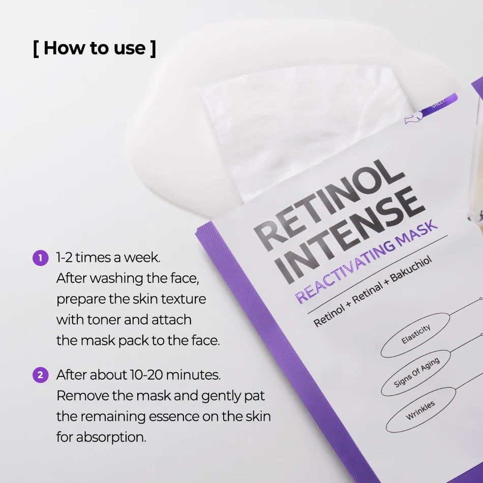 Some by Mi Retinol Intensive Mask, masque tissu coréen pour peau mature et mixte