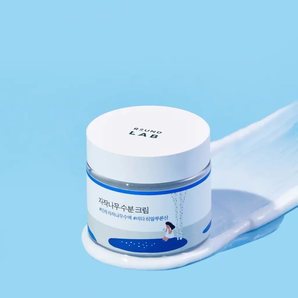 Birch Juice Moisturizing Cream Round Lab, crème à l'acide hyaluronique pour peau sensible