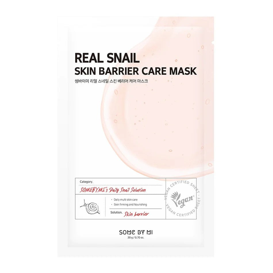Some by Mi Real Snail Care Mask au curcuma, masque coréen éclat pour peaux normales