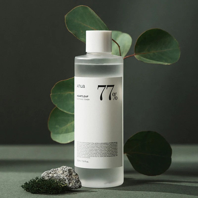 Anua Heartleaf 77% Soothing Toner, lotion hydratante aux extraits botaniques rafraîchissante