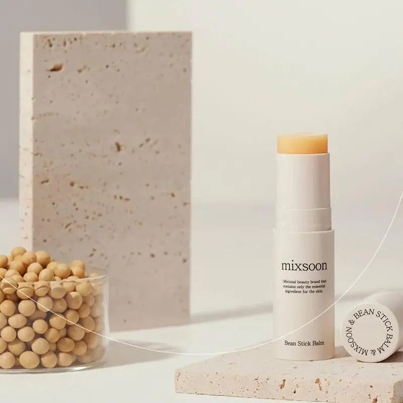 Bean Stick Balm K Beauty Cosmetics, stick nourrissant pour peau grasse, mixte et sensible