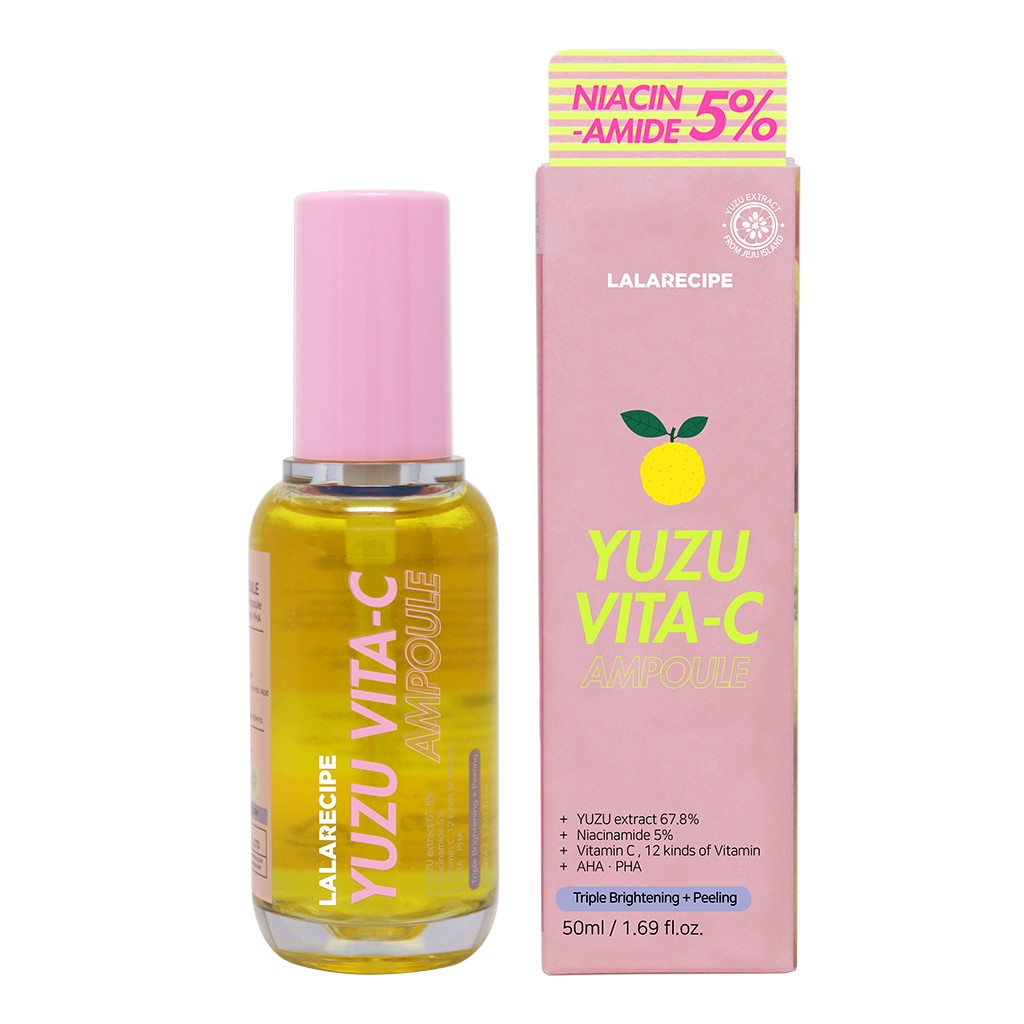 LALARECIPE Yuzu Vita-C Ampoule, sérum ampoule coréen au yuzu et vitamine C