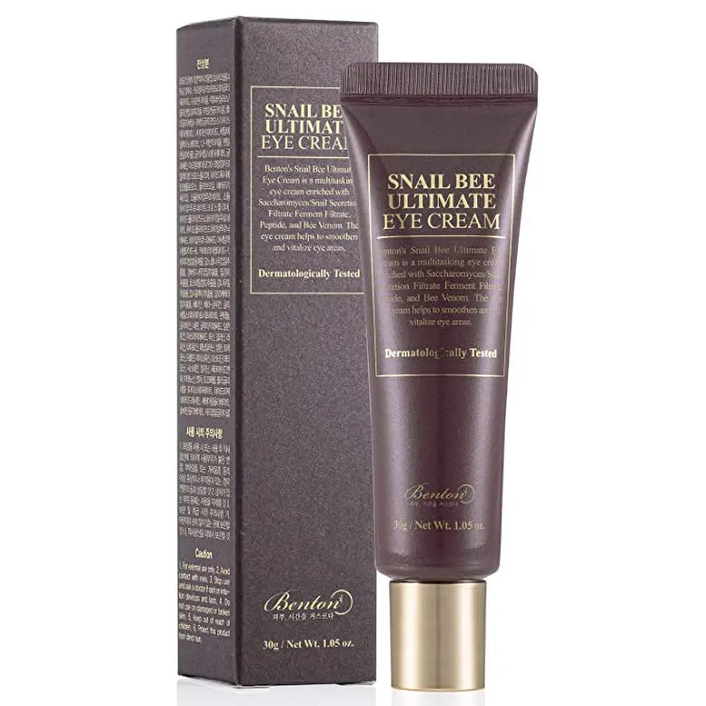 Benton Snail Bee Ultimate Eye Cream, soin regard illuminateur pour peaux matures et sensibles