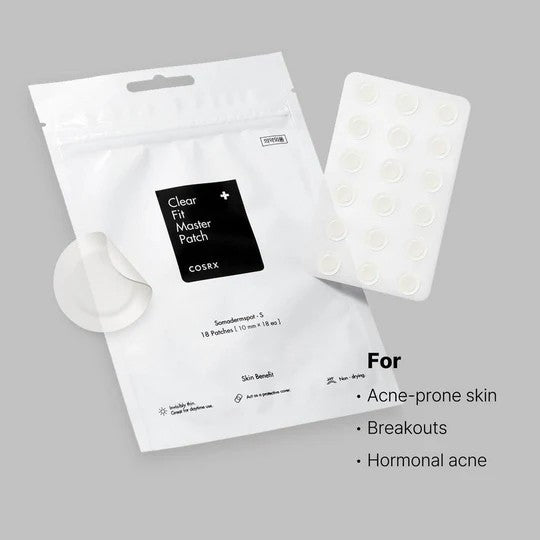 Cosrx Master Patchs Clear Fit invisibles, discrets en journée et sous le maquillage