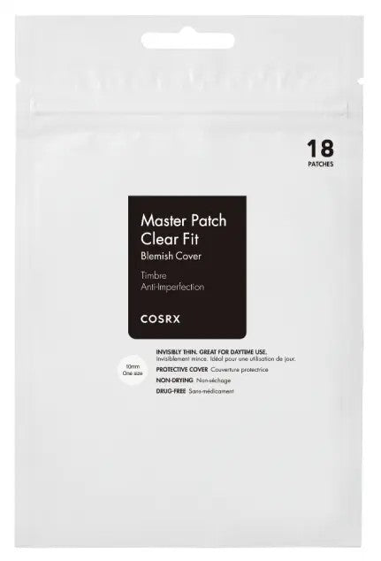 Cosrx Master Patchs Clear Fit, patchs anti-imperfections ultra-fins coréens pour boutons