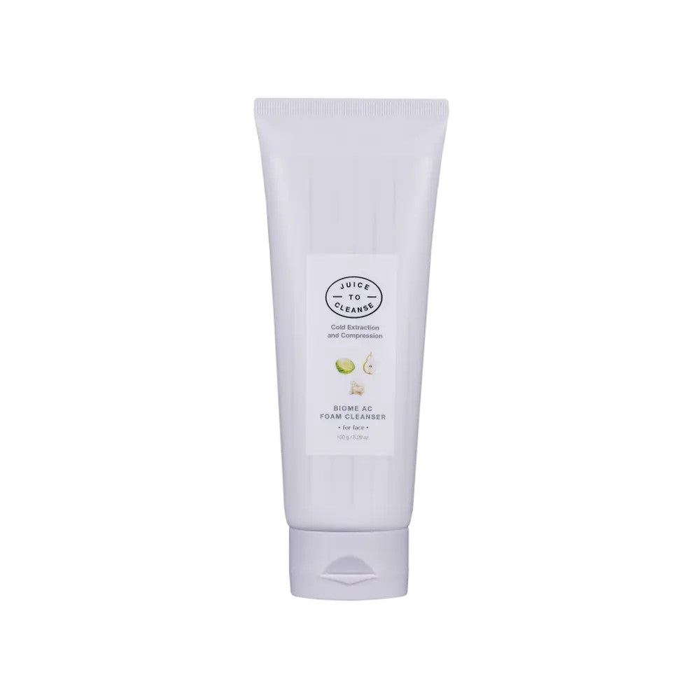 Juice to Cleanse Biome AC Foam Cleanser, nettoyant moussant coréen doux pour peau grasse