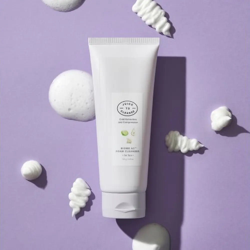 Biome AC Foam Cleanser, nettoyant purifiant pores aux extraits de citron et papaye, peau acnéique