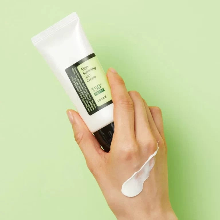 Cosrx Aloe Soothing Sun Cream, protection solaire à texture légère et pénétration rapide