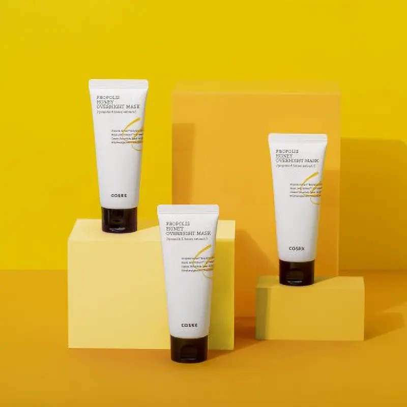 COSRX Propolis Honey Overnight Mask, soin de nuit à la propolis pour peaux grasses et mixtes
