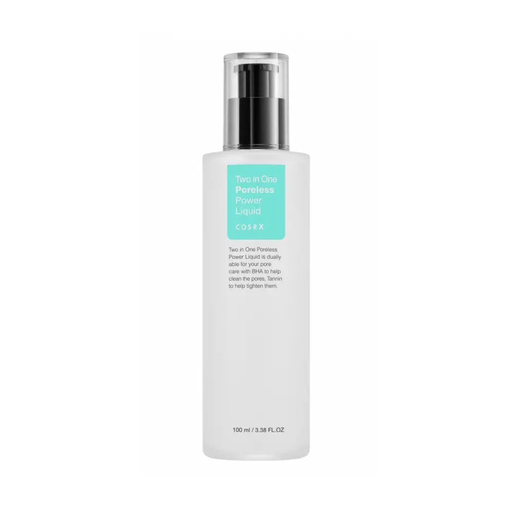 Cosrx Two In One Poreless Power Liquid, toner coréen BHA à l'écorce de saule blanc pour peau grasse