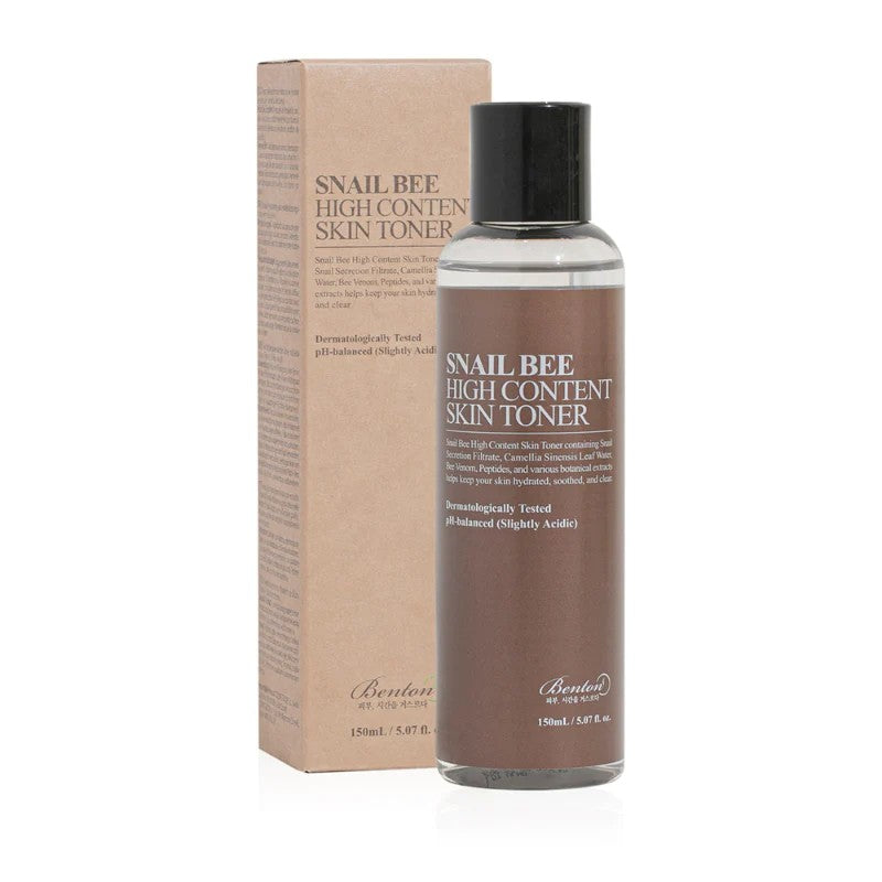 Benton Snail Bee High Content Skin, lotion tonique pour peaux mixtes, grasses et normales