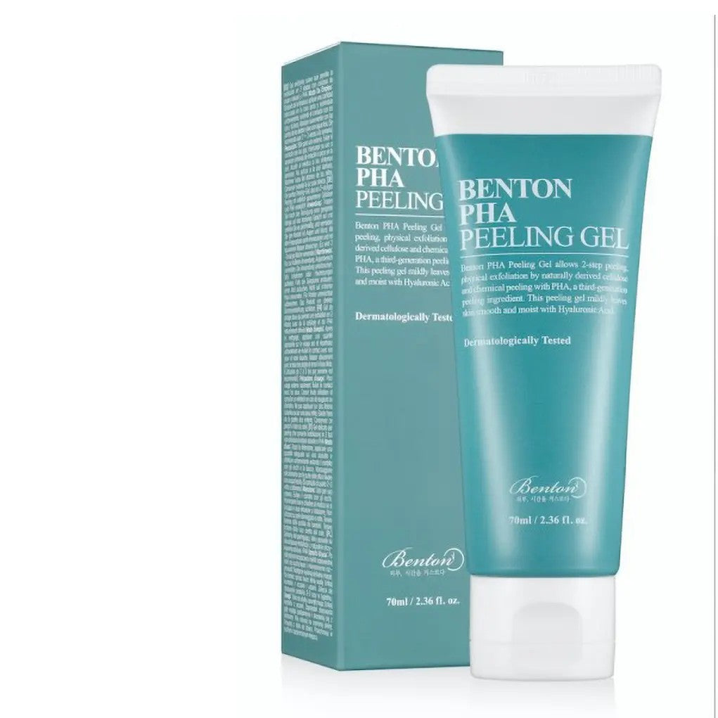 Benton PHA Peeling Gel, exfoliant doux à l'acide hyaluronique et céramides qui apaise et hydrate