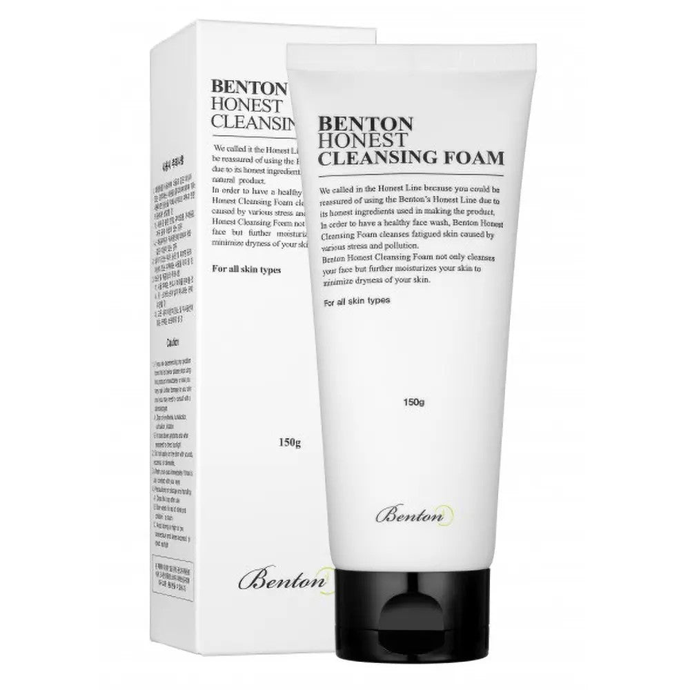 Benton Honest Cleansing Foam, mousse nettoyante visage coréenne au thé vert
