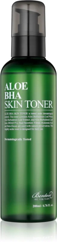 Benton Aloe BHA Skin Toner, lotion qui apaise les rougeurs et hydrate intensément