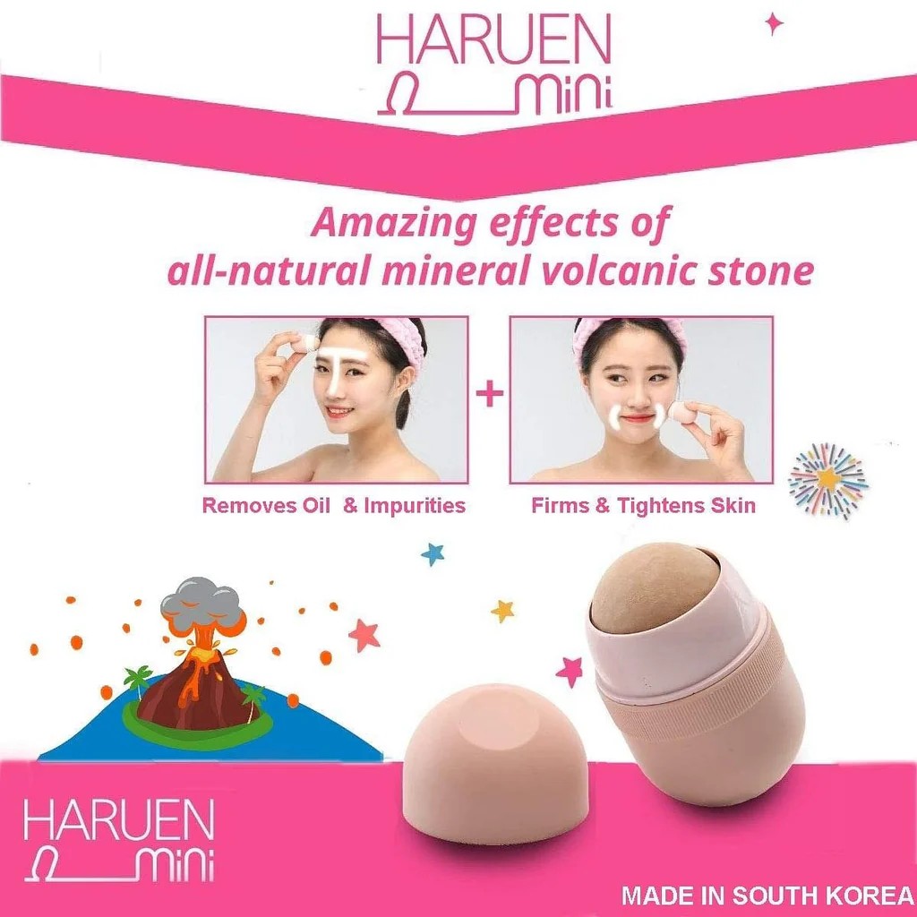 Haruen Oil Monster, accessoire pierre volcanique qui absorbe le sébum et matifie la peau