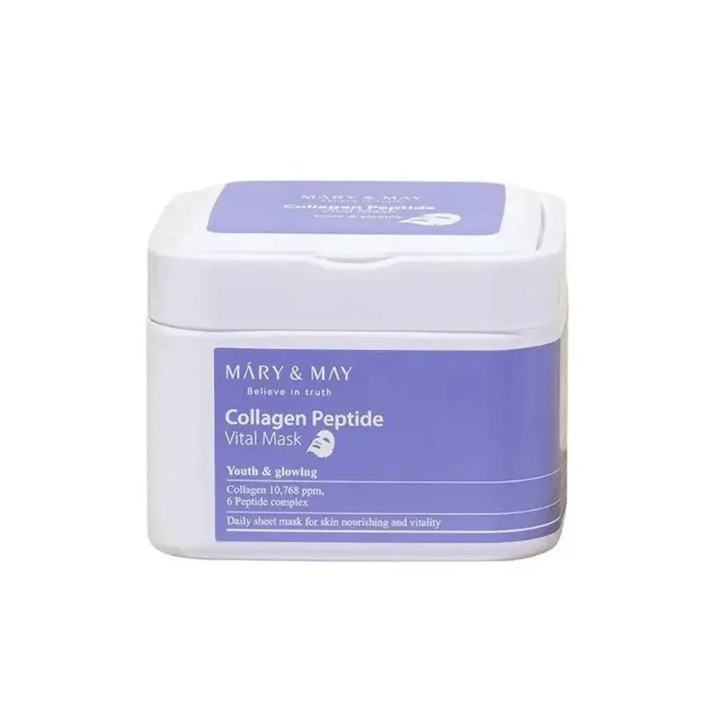 Mary & May Collagen Peptide Vital Mask, masque raffermissant qui lisse la peau