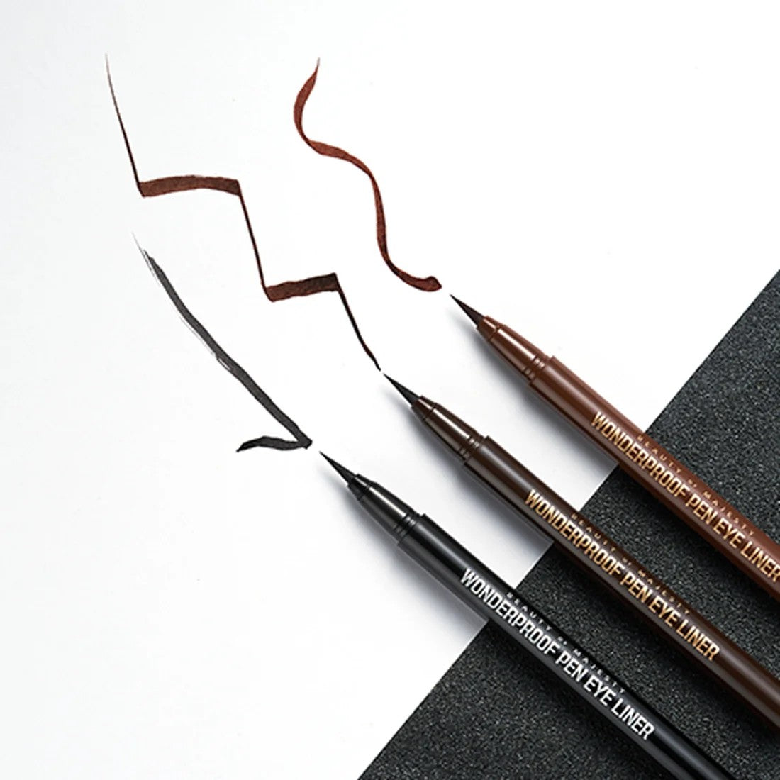 Beauty of Majesty Wonderproof Pen Eye Liner, eyeliner pointe fine pour traits élégants