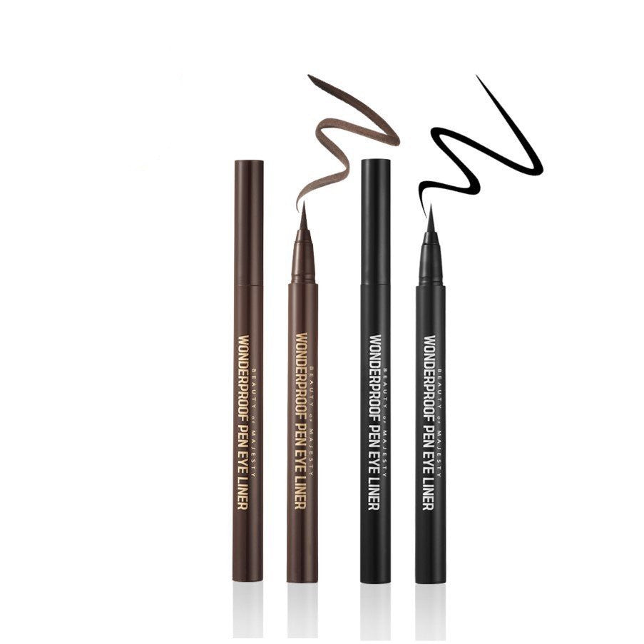 Beauty of Majesty Wonderproof Pen Eye Liner, eyeliner coréen à pointe fine et souple
