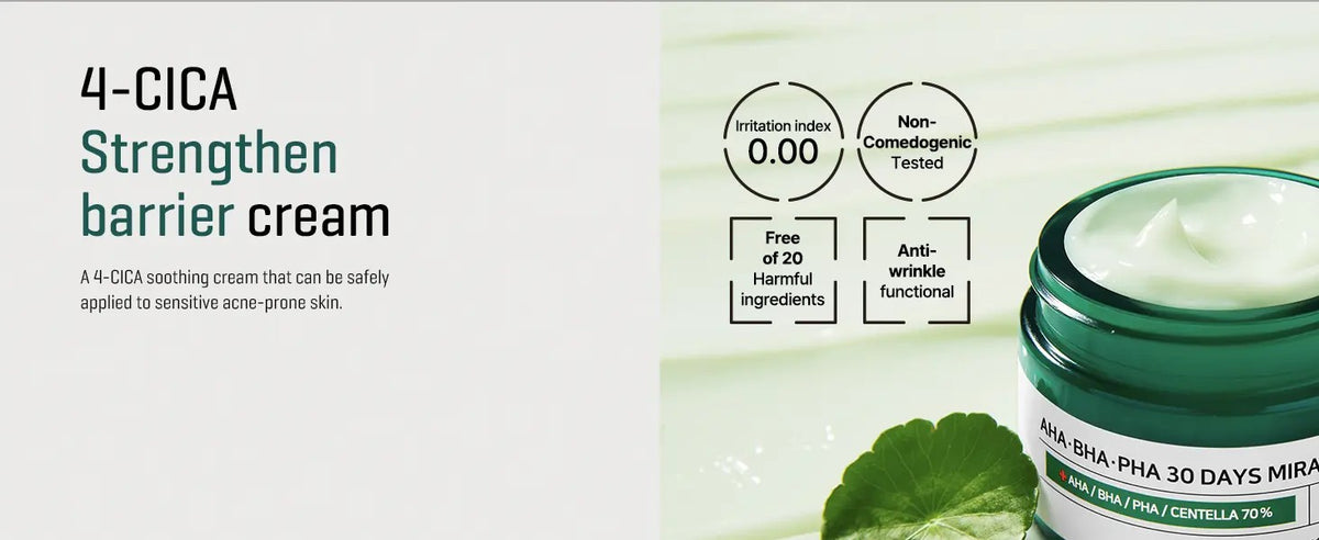 Some by Mi 30 Days Miracle Cream, soin exfoliant doux pour peau a imperfections