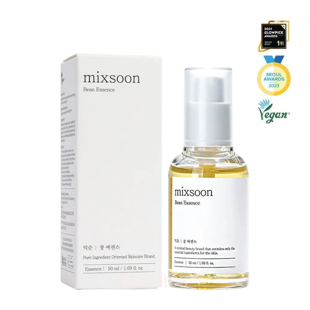 Mixsoon Bean Essence, soin coréen ferments de haricot pour peaux sèches, sensibles et déshydratées