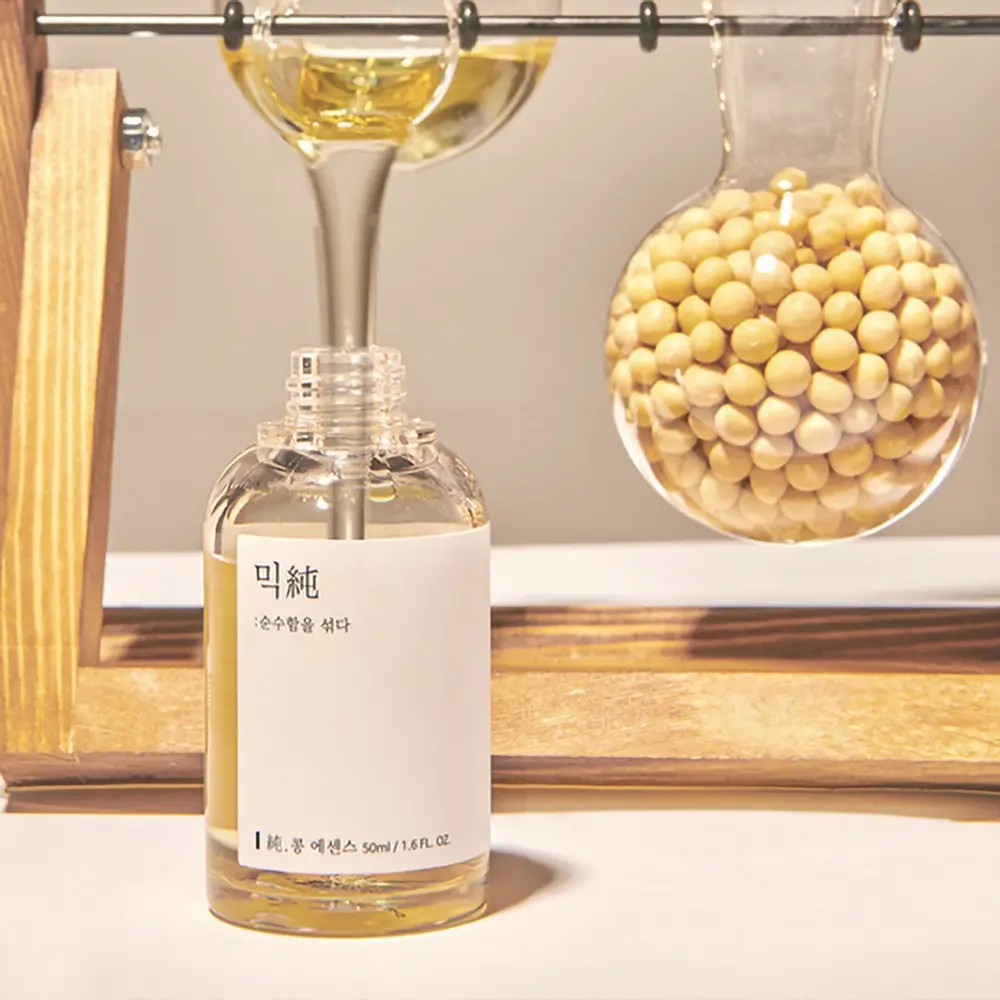 Mixsoon Bean Essence, essence hydratante quotidienne éclat et souplesse pour peaux mixtes et normales
