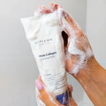 Mary & May White Collagen Cleansing Foam, nettoyant visage doux pour une peau soyeuse, tous types