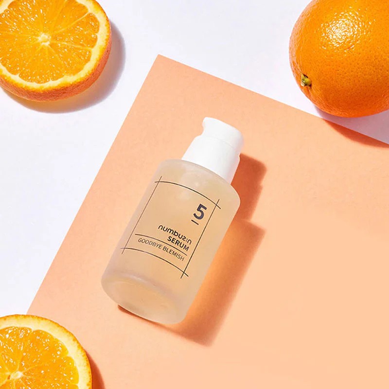 Numbuzin No.5 Goodbye Blemish Serum, sérum coréen à l'argousier pour teint unifié