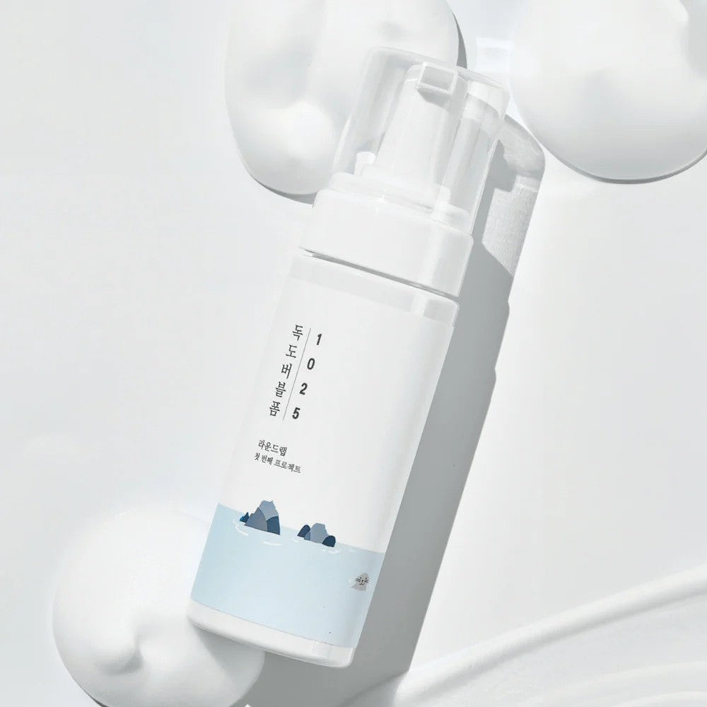 Round Lab Dokdo Bubble Foam, nettoyant coréen équilibrant, convient à toutes les peaux