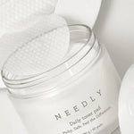Needly Daily Toner Pad, pads visage lissants et réhydratants pour un teint lumineux, peau sensible