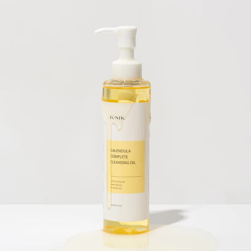 iUNIK Calendula Complete Cleansing Oil, huile démaquillante pour peau déshydratée