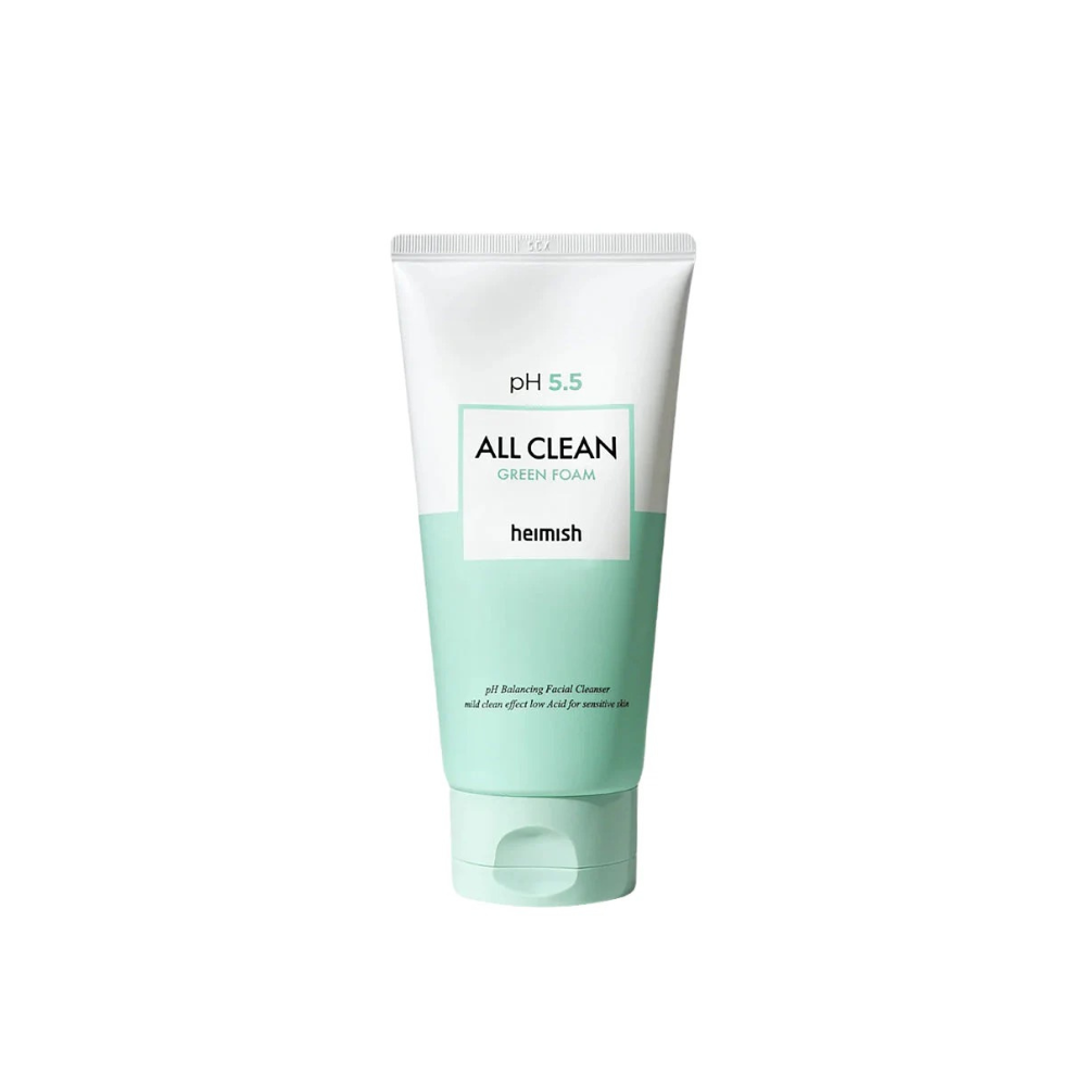 heimish All Clean Green Foam, gel nettoyant visage coréen à pH légèrement acide