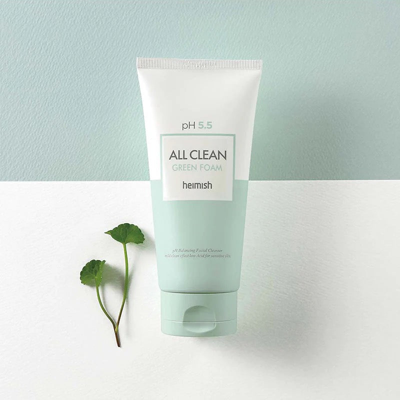 heimish All Clean Green Foam à la glycérine, préserve l'hydratation des peaux grasses et mixtes