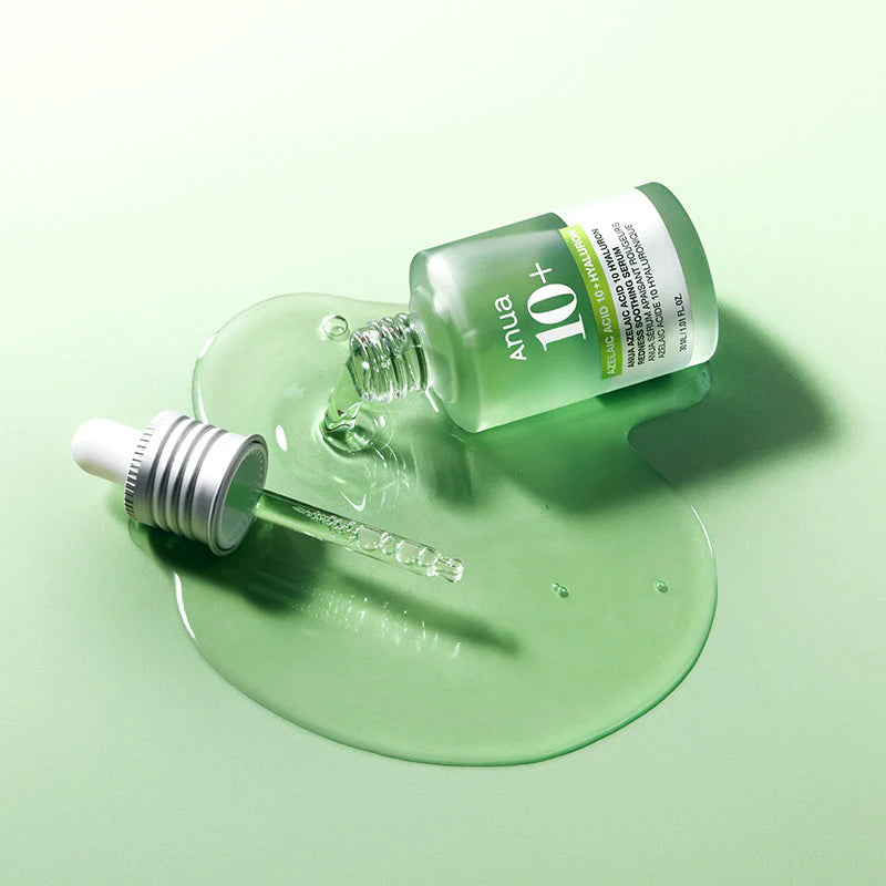 Anua Azelaic Acid 10 Serum, acide hyaluronique pour atténuer rougeurs et imperfections peau sensible