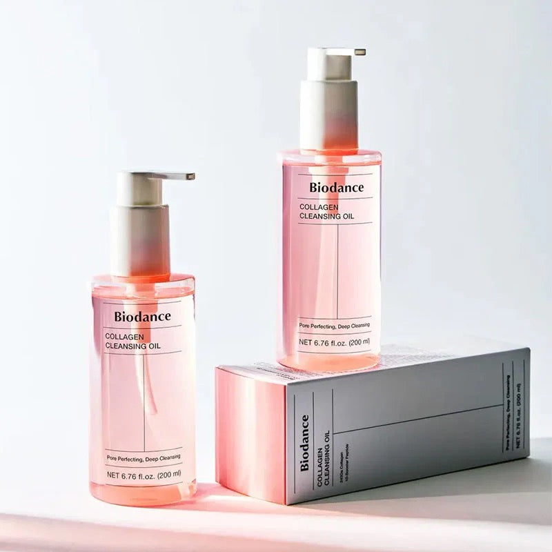 Biodance Collagen Cleansing Oil, texture de l'huile démaquillante coréenne pour peau irritée