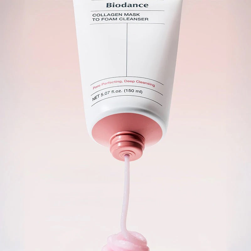 Biodance Collagen Mask To Foam Cleanser, nettoyage doux quotidien au collagène et acide hyaluronique