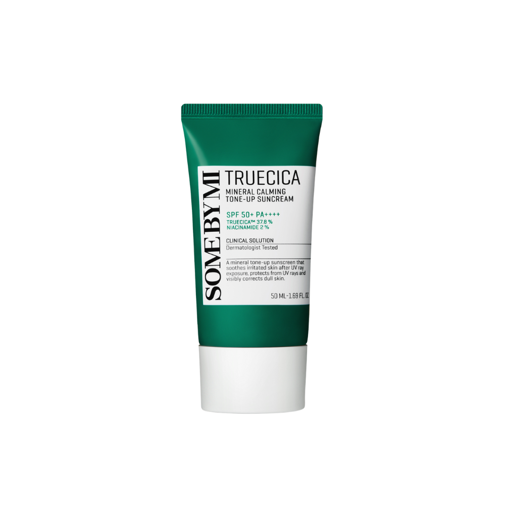 Some by Mi Truecica Mineral Calming, crème solaire coréenne tonifiante SPF50+ PA++++