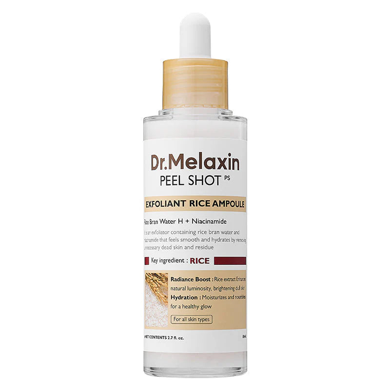 Dr. Melaxin Peel Shot White Rice Ampoule, ampoule peeling coréenne illuminatrice au riz