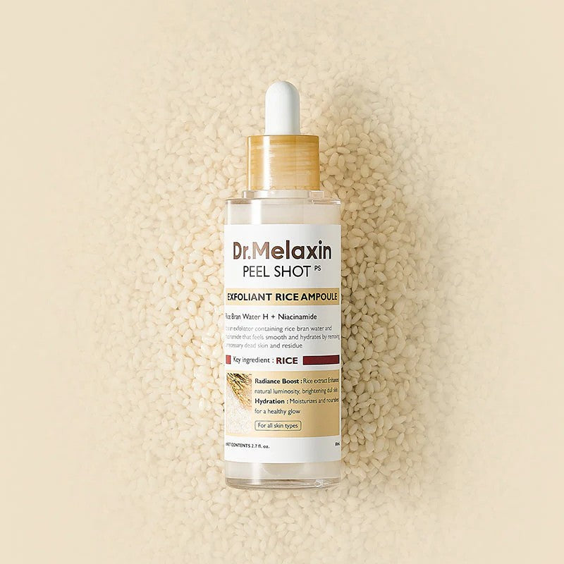 Dr. Melaxin Peel Shot White Rice Ampoule, exfoliant coréen au riz pour un teint plus éclatant