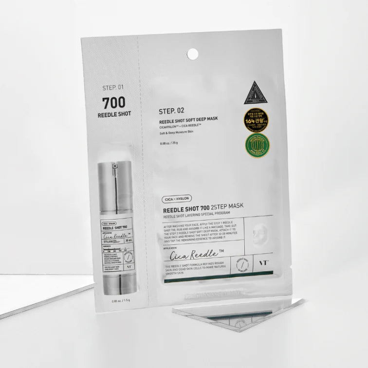 VT Cosmetics Mild Reedle Shot 700 Mask, soin regenerant pour peau grasse et acneique